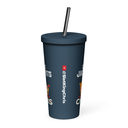 Slot King Chris Insulated tumbler with a straw